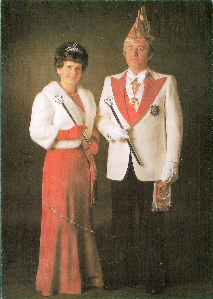 Prinzenpaar der Landeshauptstadt Hannover 1976/77 • Seine Tollität Horst I. und ihre Lieblichkeit Maria I.