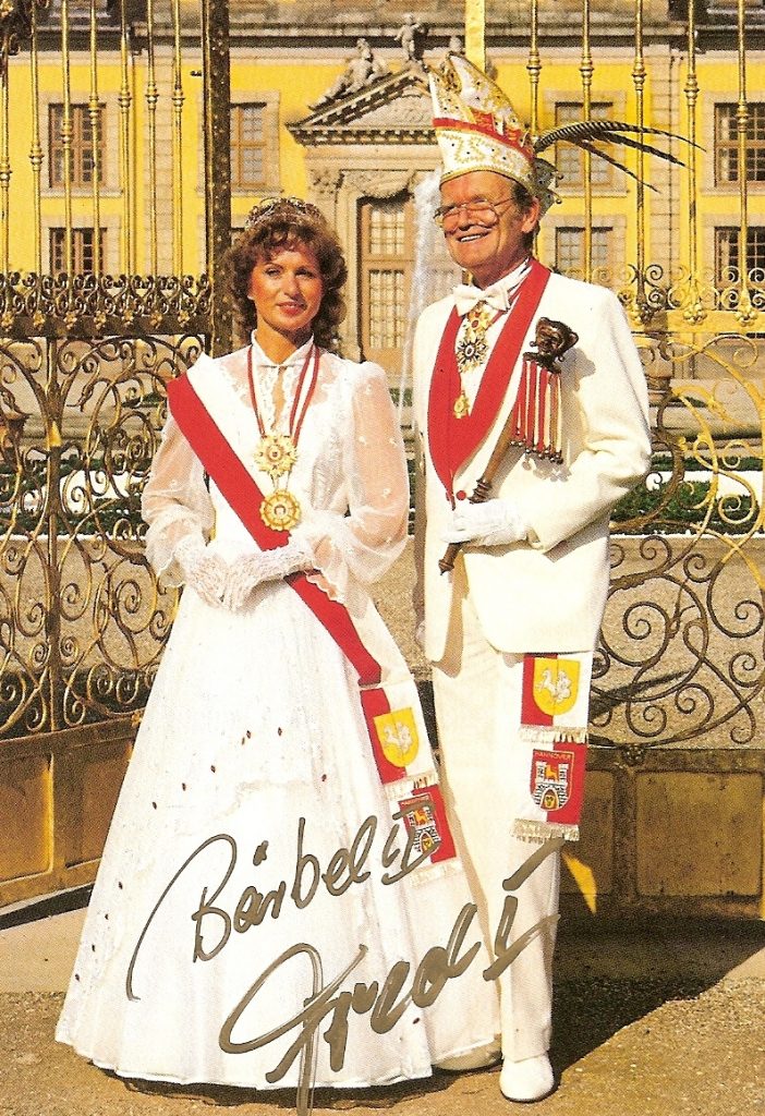 Prinzenpaar der Landeshauptstadt Hannover 1987/88 • Seine Tollität Fred I. und ihre Lieblichkeit Bärbel I.